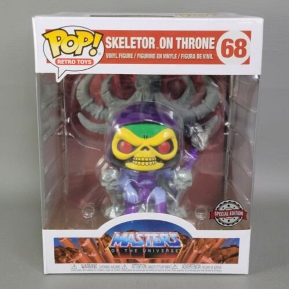 Skeletor on Throne MOTU Funko POP!  Retro Toys #68 w/ Special Edition Sticker - Picture 1 of 7
